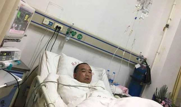 王勇見義勇為救人，卻因此留下後遺症。