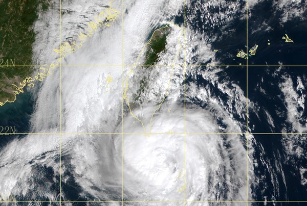 ▲▼閃電颱風衛星雲圖。（圖／氣象局） 