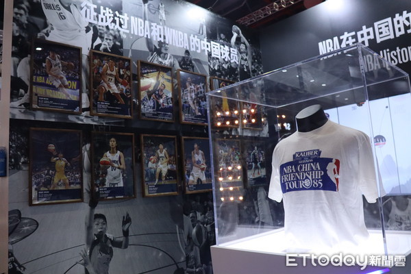 ▲NBA進入中國大陸市場已積有40年，不少大陸球星也曾前往NBA及WNBA發展。（圖／記者魏有德攝）