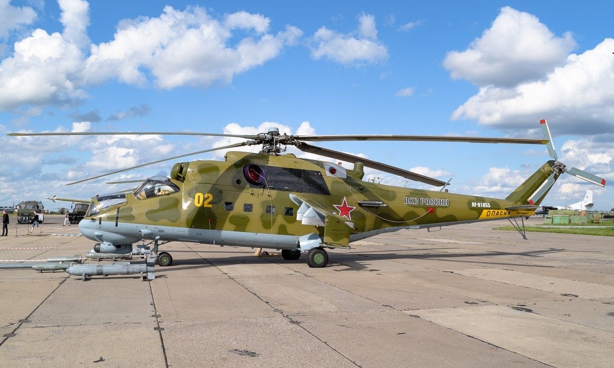 ▲▼俄羅斯Mi-24雌鹿直升機。（圖／翻攝自推特（@Obs_IL ））