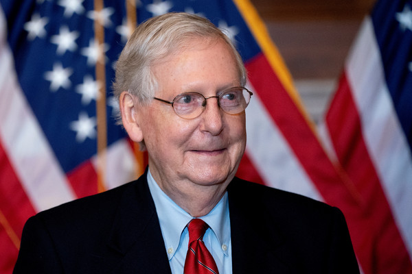 ▲▼共和黨參議院領袖麥康諾（Mitch McConnell）。（圖／路透）