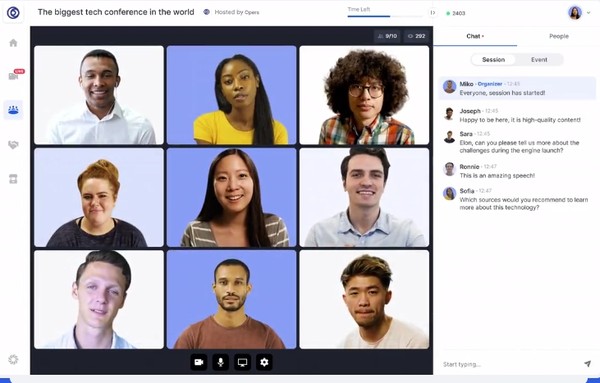 ▲Hopin推出各種線上功能，讓人們可以在雲端聚會 。（圖／翻攝自Hopin官網）