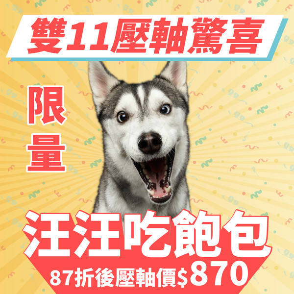 免運、犬貓超值組合包最後一小時！　寵物雲商城雙11優惠即將關閉