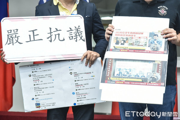 ▲台北市牛肉麵冠軍前往北市議會抗議政院。（圖／記者林敬旻攝）