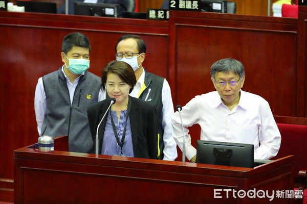 ▲▼台北市議會第四次定期大會第10次會市政總質詢，台北市長柯文哲副市長黃珊珊警察局長陳嘉昌接受質詢。（圖／記者湯興漢攝）