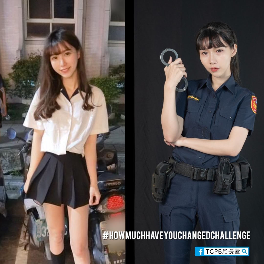 台灣最美女警「Angel Lin」迷倒香港網友 穿起制服實在太正啦！ - 小濕妹圖