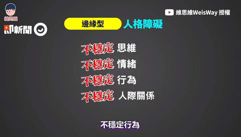 和邊緣人不同！4大特徵看「邊緣型人格」　你也無法控制情緒？。（圖／截自即新聞）