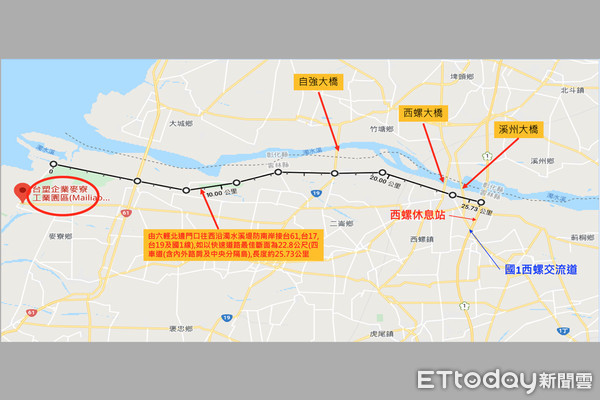 ▲立法委員劉建國邀請交通部長林佳龍、水利署四河局長李友平與當地多位民代，針對興建「濁水溪堤防快速道路」座談。（圖／記者蔡佩旻翻攝）