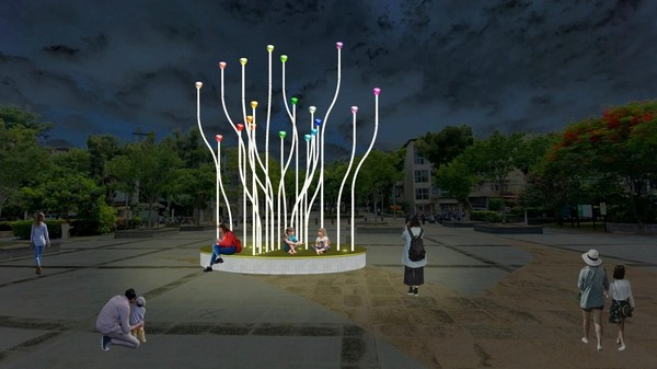 ▲「臺北最High新年城-2021跨年活動」7大藝術裝置及燈飾，將從11月28日起點燈。（圖／觀傳局提供）