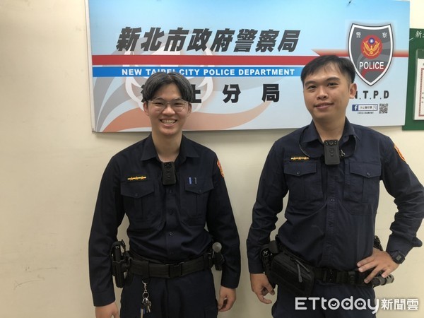 ▲簡姓男子情緒激動奔陽台跳樓，所幸遭社后派出所警員拉下。（圖／記者張君豪翻攝）