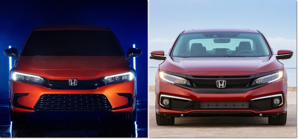新舊喜美外觀比一比　網怨：Honda全新第11代Civic變老氣了（圖／翻攝自Honda）