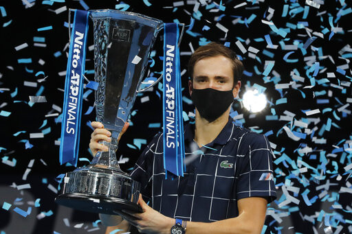 ▲▼ ATP年終賽，梅德韋傑夫(Daniil Medvedev)。（圖／達志影像／美聯社）
