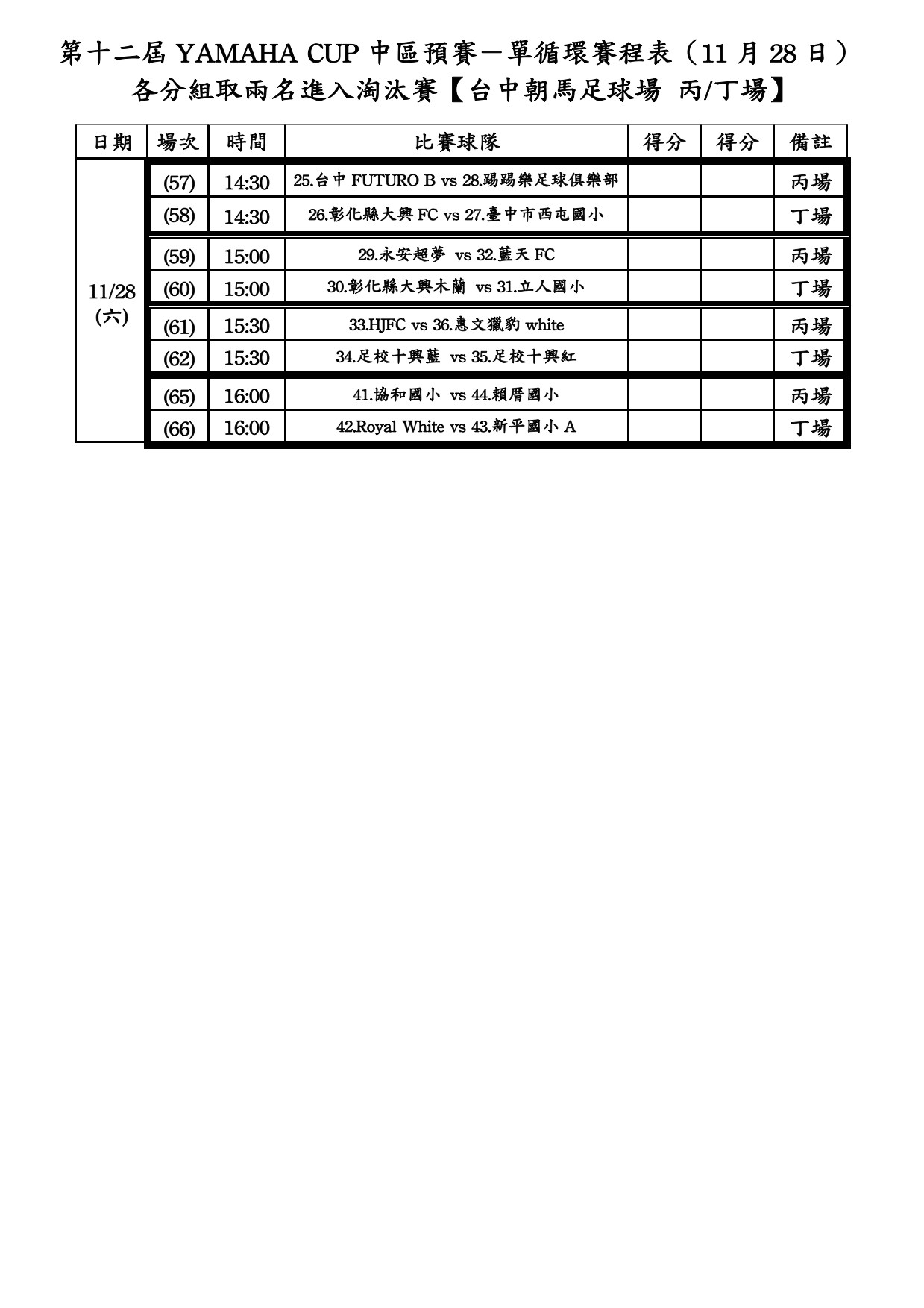 ▲▼ＹＡＭＡＨＡ ＣＵＰ台中。（圖／記者張克銘攝）