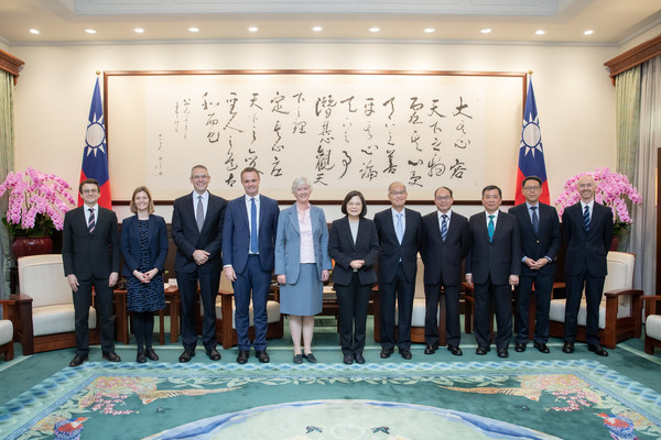 ▲▼總統蔡英文接見「英國在台辦事處代表唐凱琳」。（圖／總統府提供）