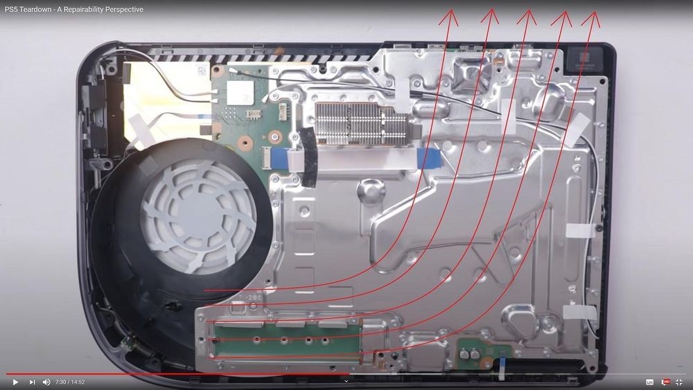 PS5大玩「風扇抽抽樂」？記憶體爆衝93度高溫挨批：冷卻設計乏力（圖／翻攝Gamers Nexus）