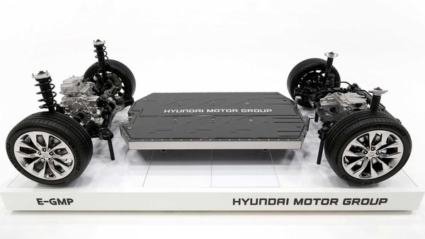▲Hyundai發表全新E-GMP電動車模組化平台。（圖／翻攝自Hyundai）
