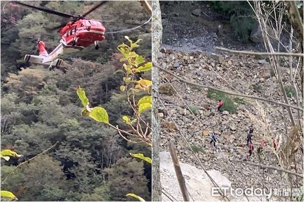 ▲▼秀姑巒山尋獲遺體。（圖／記者李忠憲翻攝）