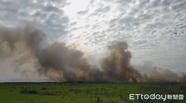 ▲近來台南市發生數起燃燒雜草案件，不僅其造成下風處空氣惡化，並延燒鄰近果園及農作物，甚至車輛，所幸並未造成傷亡，造成消防人員疲於奔命。（圖／記者林悅翻攝，下同）