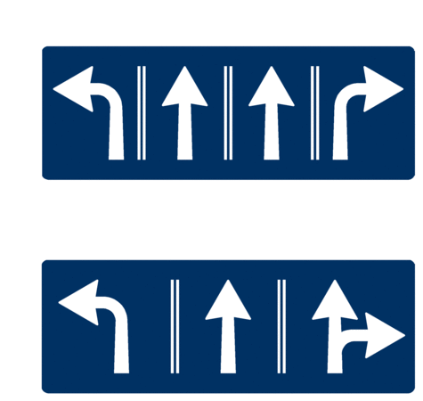 ▲車道指示牌。（圖／翻攝自新北市政府）