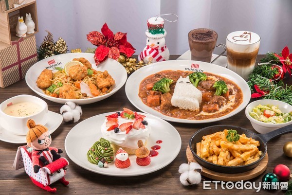 ▲Moomin Café 11月26日起推出「聖誕限定雙人分享餐。（圖／Moomin Café提供）