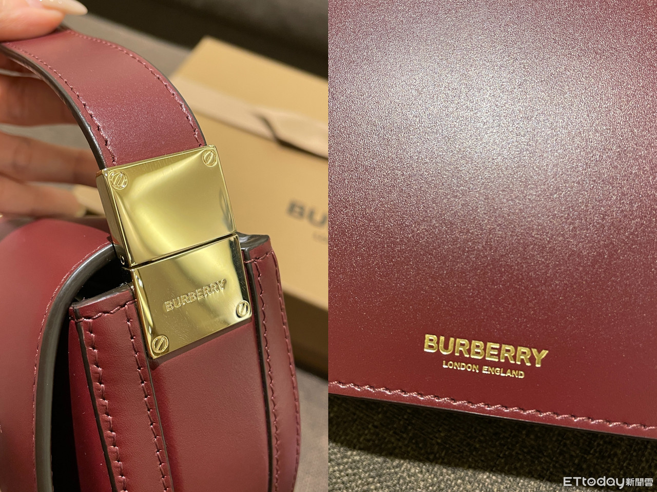 ▲burberry OLYMPIA 包款。（圖／記者王則絲攝）