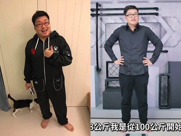 ▲Joeman開始減肥後，身形明顯比過去瘦不少。（圖／翻攝自臉書、YouTube／Joeman）