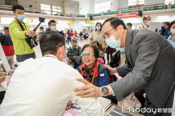 ▲人朱立倫今日出席宜蘭三星鄉敬老眼鏡活動。（圖／朱立倫辦公室提供）