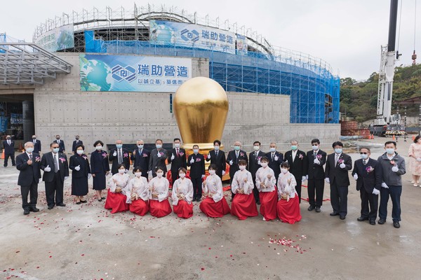 ▲新竹市宏宗聖堂道學院，今（11）日舉行「安東彌勒山殿升樑儀典」。（圖／新竹市政府提供）