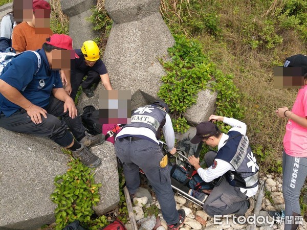 ▲▼高雄柴山秘境阿朗壹15日傳出一起登山客摔傷意外。（圖／記者吳奕靖翻攝）