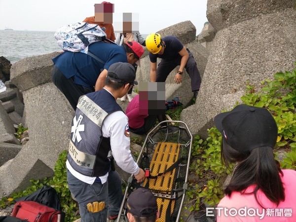 ▲▼高雄柴山秘境阿朗壹15日傳出一起登山客摔傷意外。（圖／記者吳奕靖翻攝）