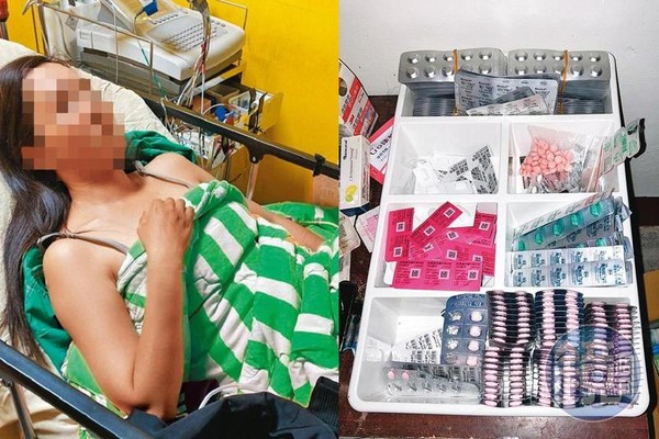 遭性侵的L女因走不出創傷，多次割腕輕生獲救，且L女被診斷出罹患多重精神疾病，需服用大量藥物。（讀者提供，為保護當事人已變裝處理）