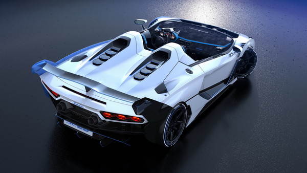 ▲全球唯一Lamborghini SC20客製化V12無頂敞篷跑車。（圖／翻攝自Lamborghini）
