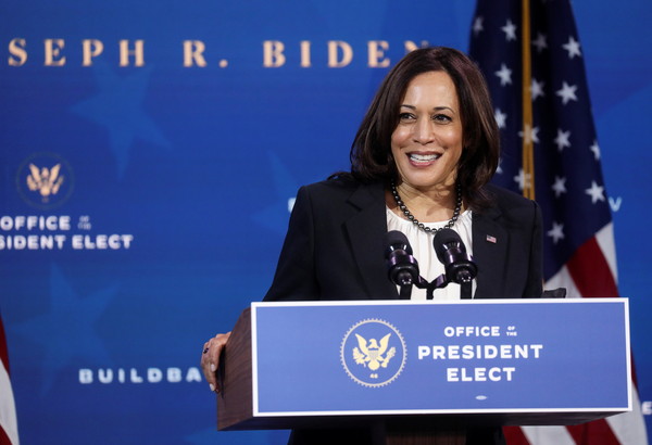 ▲美國副總統當選人賀錦麗（Kamala Harris）。（圖／路透）