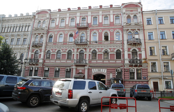▲美國駐聖彼得堡領事館已於2017年被關閉。（圖／達志影像／美聯社）