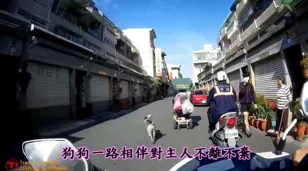 ▲▼8旬嬤迷路愛犬「全程緊跟電動車」守護！　員警送回家大讚牠忠心。（圖／高雄市政府警察局林園分局提供）