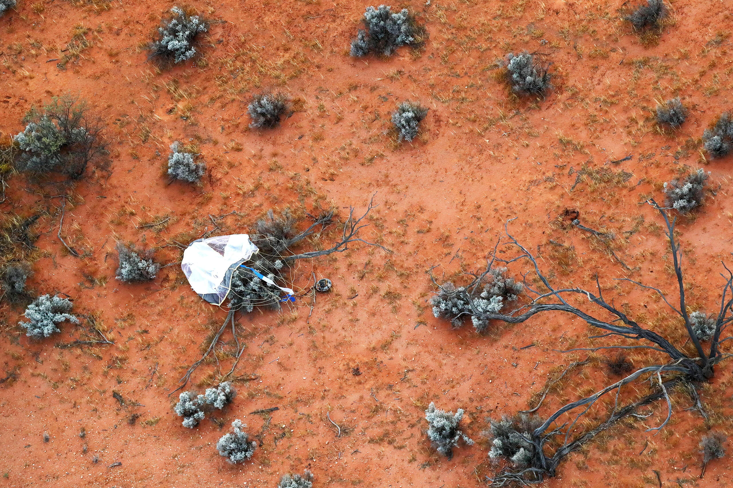 ▲▼探測器隼鳥2號今年12月6日降落澳洲時，帶回首批小行星樣本。（圖／路透社）