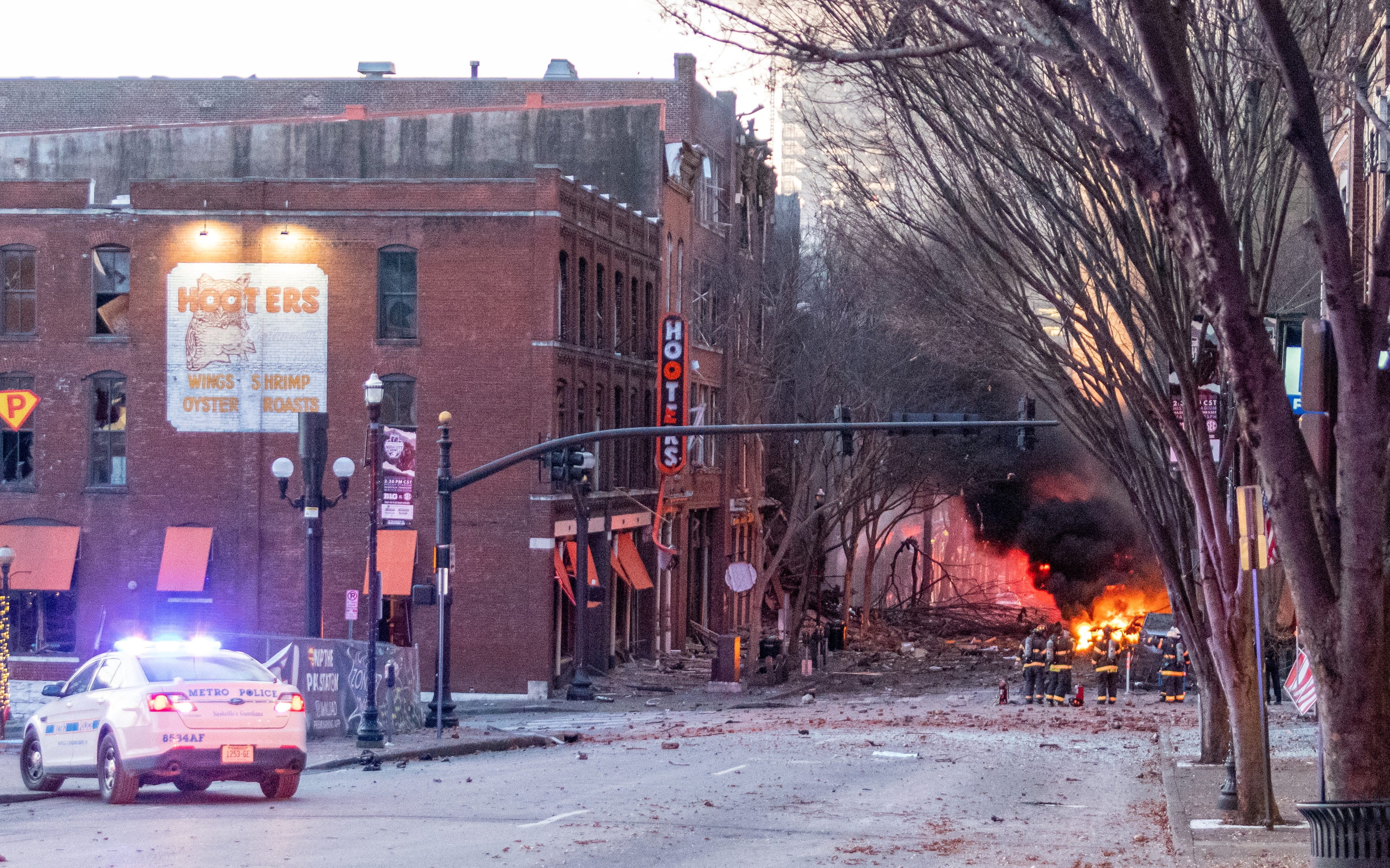 ▲▼田納西州納許維爾（Nashville）發生大規模汽車爆炸案，3人受傷。（圖／路透）