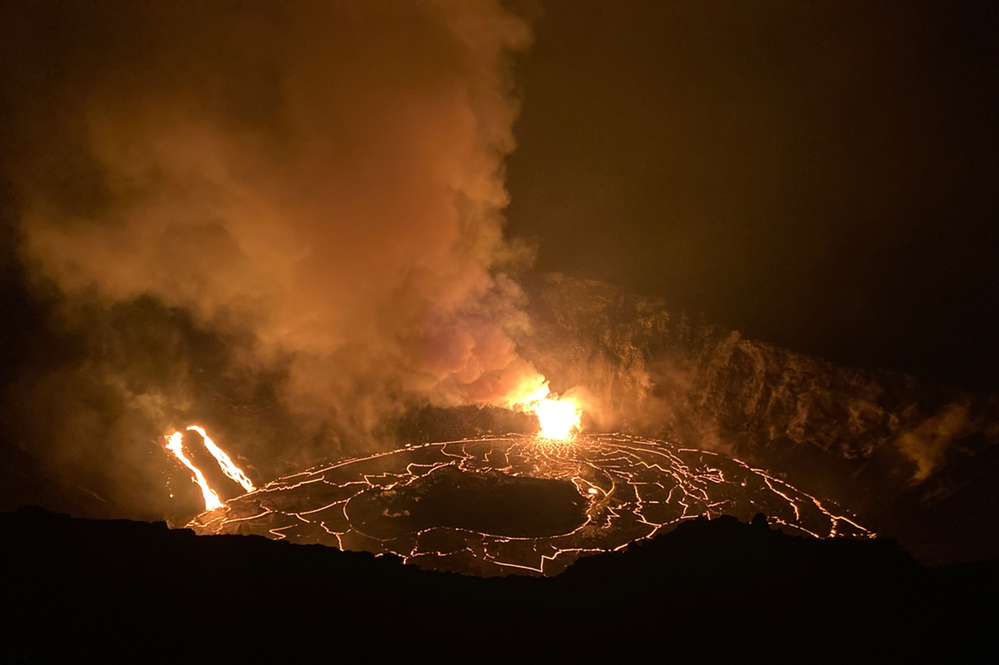 ▲▼夏威夷幾勞亞火山爆發,Kilauea。（圖／達志影像／美聯社）