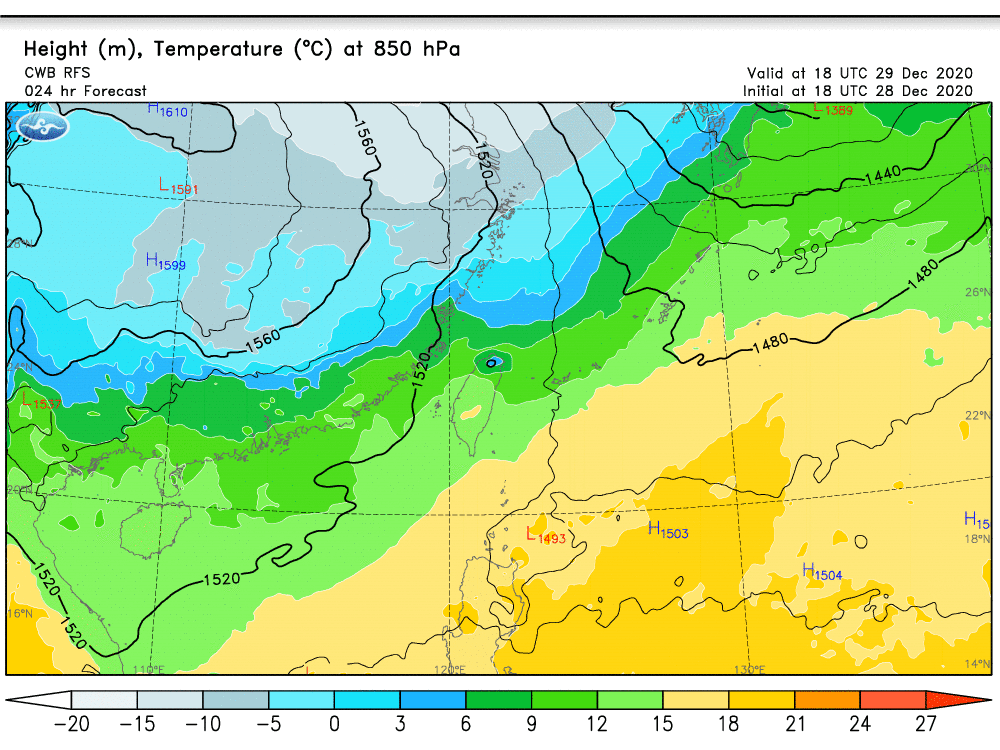  天氣圖。（圖／氣象局）