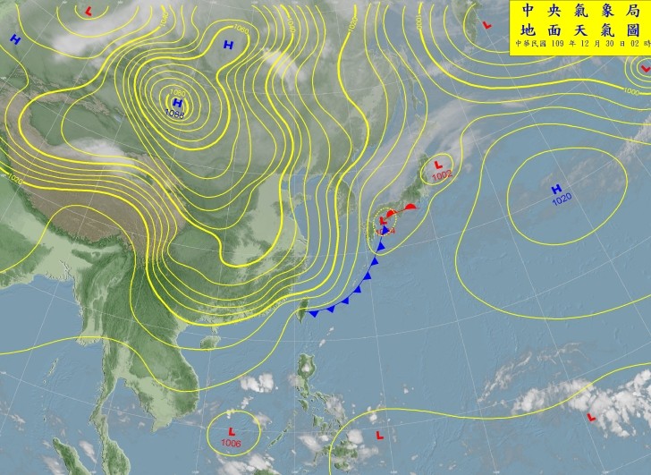 天氣圖。（圖／氣象局）