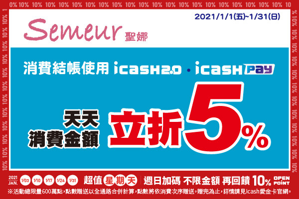 icash2.0、icash Pay超值星期天（圖／愛金卡提供）