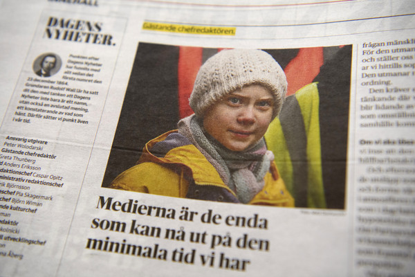 ▲▼瑞典環保少女桑柏格（Greta Thunberg）被《時代雜誌》評選為2019年度人物。（圖／達志影像／美聯社）