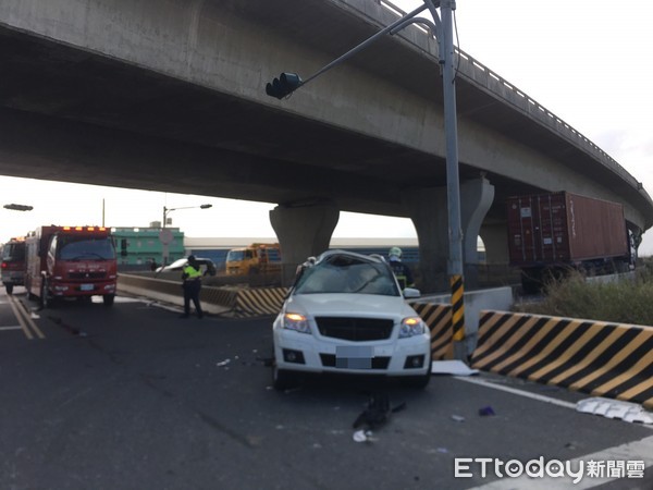 ▲▼彰化台61線車禍。（圖／記者唐詠絮翻攝）