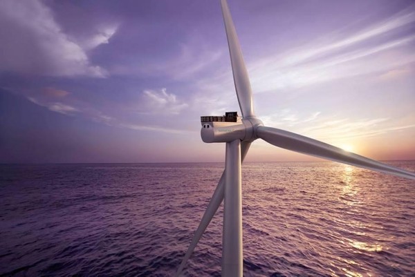 ▲經濟部長王美花表示，今年可望成為再生能源大豐收的一年。圖為離岸風電。（圖／業者提供）