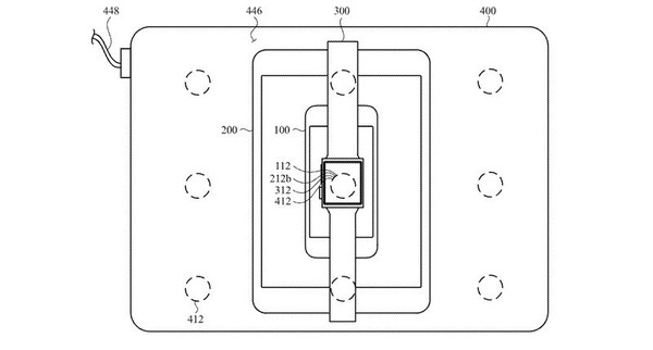 ▲蘋果新專利中說明，未來充電可以像疊疊樂一樣。（圖／取自MacRumors）