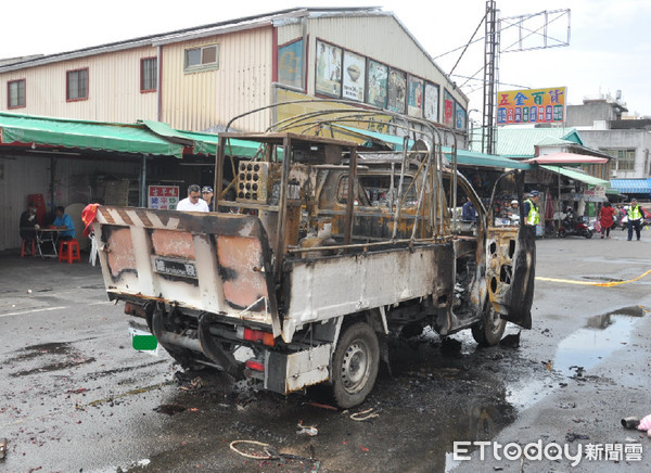 ▲台南市發生廟會遶境使用之炮車起火，造成車上女童不幸死亡意外，呼籲廟會活動爆竹煙火審慎施放。（圖／記者林悅翻攝）