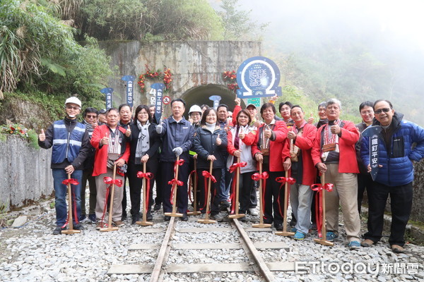 ▲▼   阿里山鐵路42號隧道復建工程動工          。（圖／記者翁伊森翻攝）