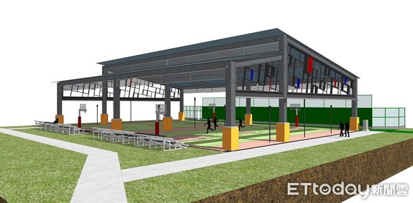 ▲▼  嘉市港坪運動公園兩場館(地)興(整)建工程 投入2,160萬元經費再升級           。（圖／記者翁伊森翻攝）