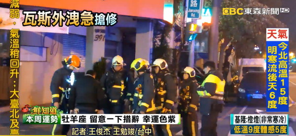 快訊／台中甲烷濃度2%！　消防員急封鎖：已達爆炸下限。（圖／東森新聞）