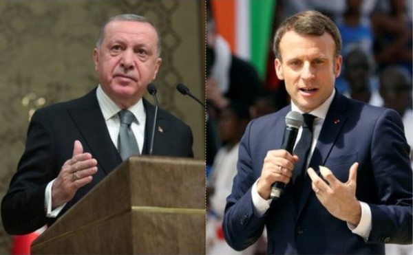 ▲土耳其總統艾爾段（Recep TayyipErdogan）與法國總統馬克宏（Emmanuel Macron）互相致函，修補兩國關係。（圖／路透）